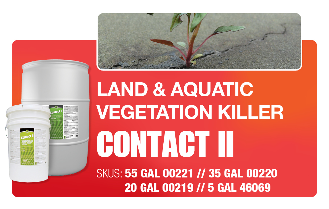 Contact II - Liquid Soil Sterilant - Land & Aquatic Vegetation Killer - Weed Killers & Personal Protection - Wastewater Treatment